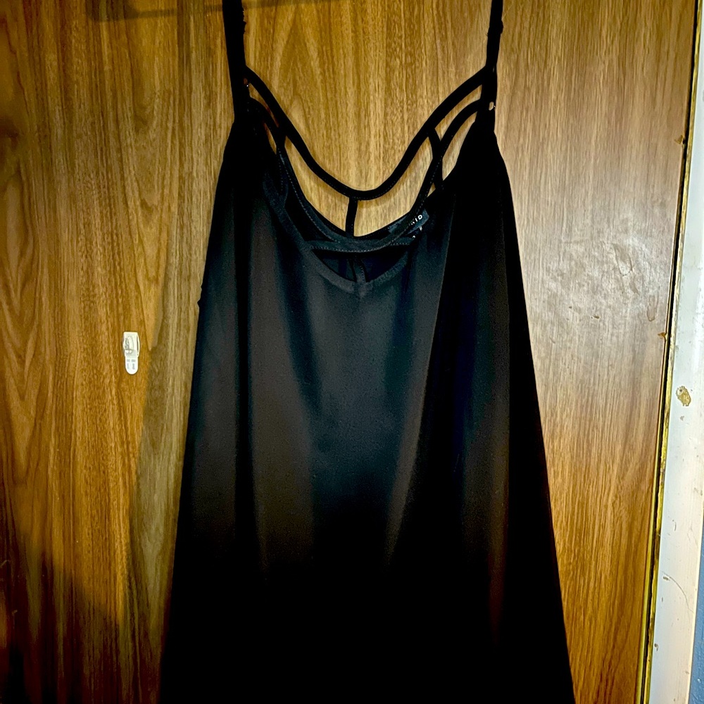 Torrid Black Chiffon Tank
